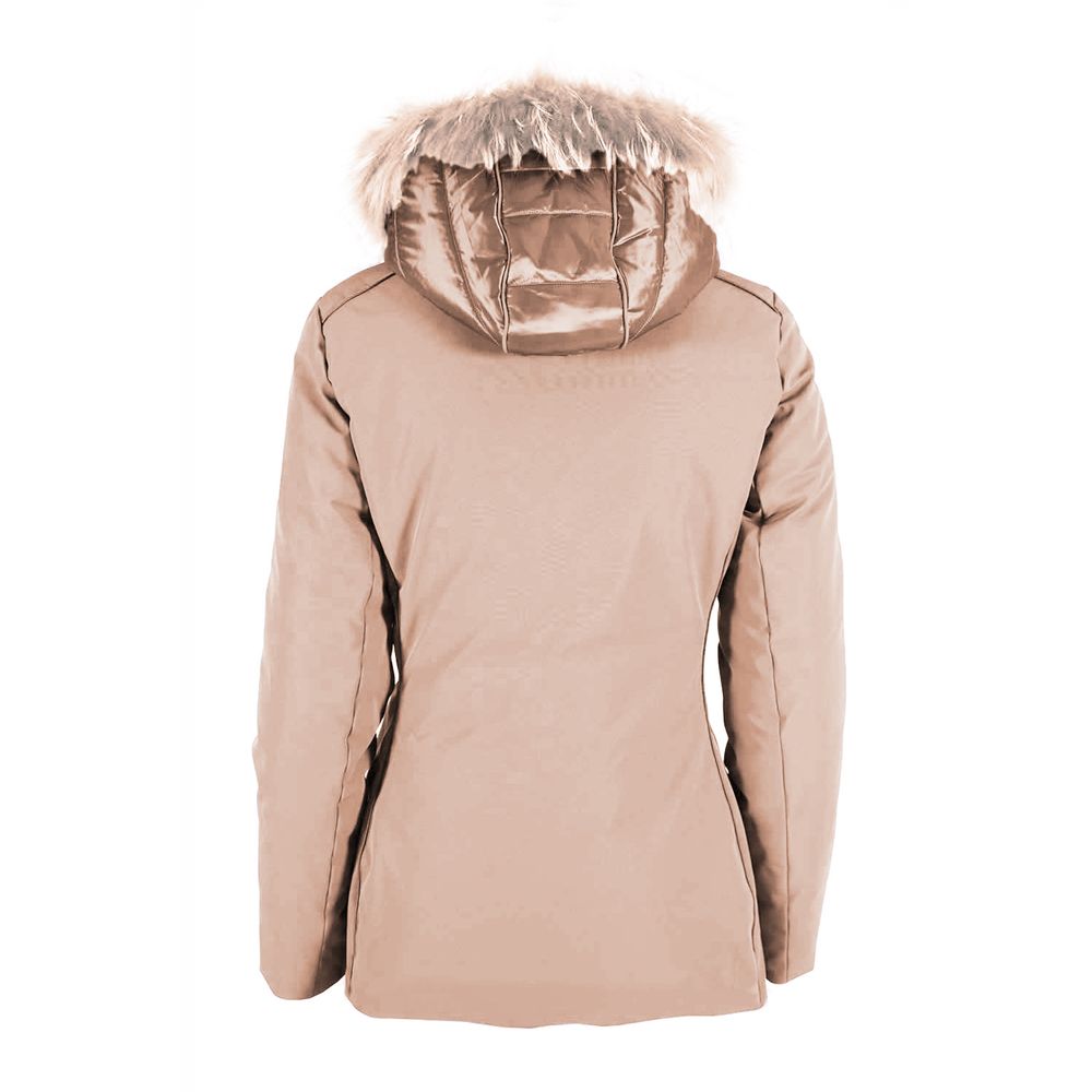 Beige Polyamide Women Jacket