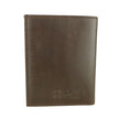 Elegant Dark Brown Leather Passport Holder