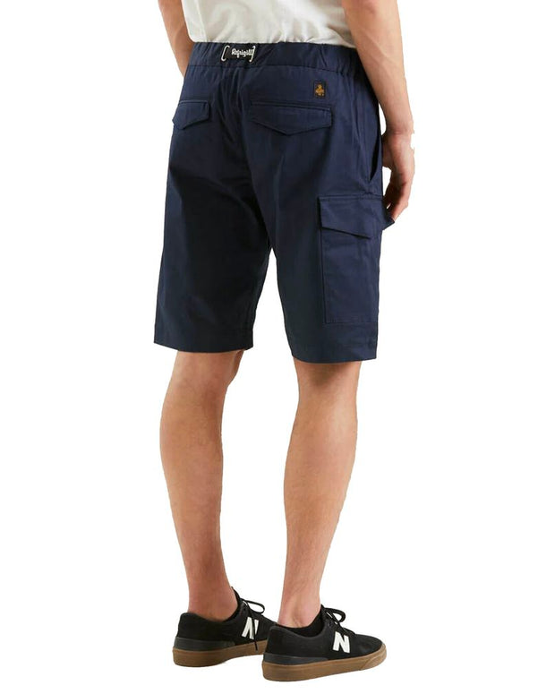 Elegant Blue Cotton Blend Shorts
