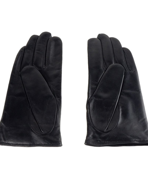 Blue Lambskin Women Glove