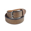 Elegant Unisex Dark Brown Leather Belt