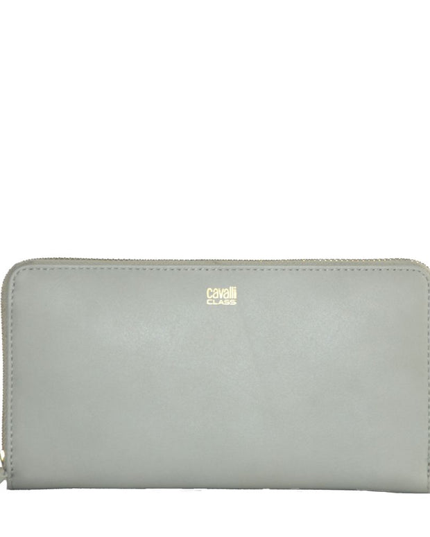 Gray Calfskin Women Wallet