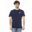 Blue Cotton Men's T-Shirt