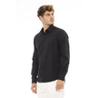 Black Cotton Men Shirt