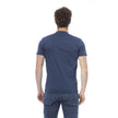 Blue Cotton Men T-Shirt