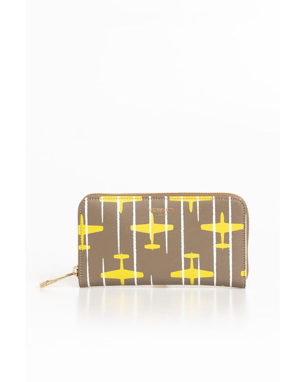 Beige Leather Women Wallet