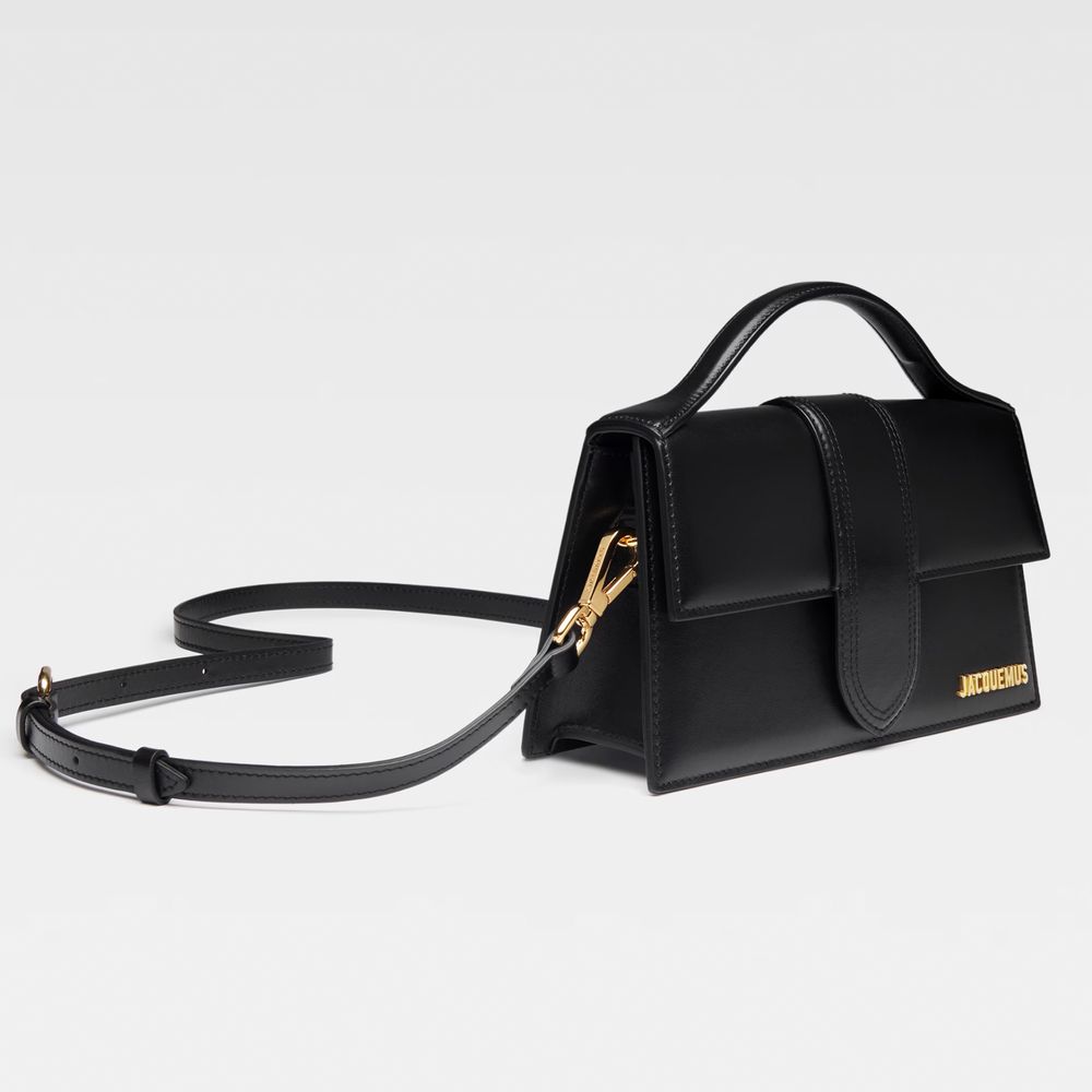 Black Leather Crossbody Bag