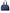 Blue Nylon Calfskin Hand Shoulder Duffel Bag