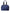 Blue Nylon Calfskin Hand Shoulder Duffel Bag