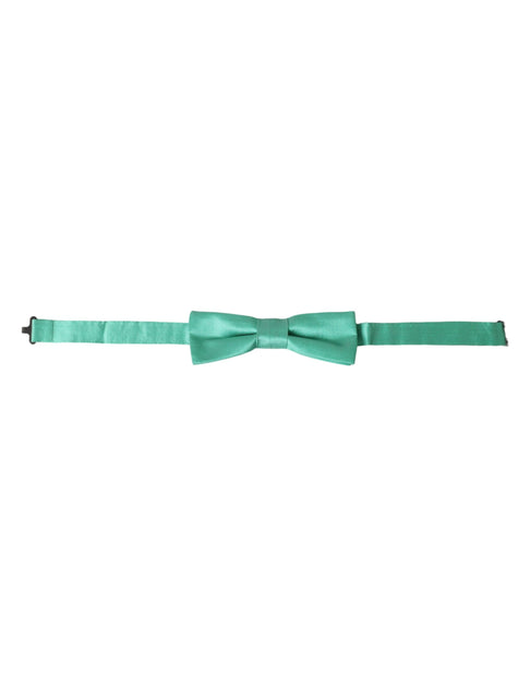 Mint Green Silk Adjustable Neck Men Bow Tie