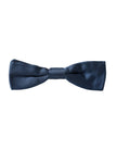 Blue Satin Silk Adjustable Neck Men Bow Tie