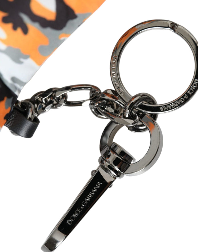 Multicolor Camouflage Animal Silhouette Keychain Keyring