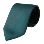 Green Printed 100% Silk Adjustable Men Tie