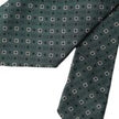 Green Silk Branded Logo Adjustable Men Tie