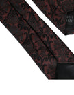 Maroon Floral Fantasy Silk Adjustable Men Tie