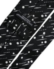 Black Dotted 100% Silk Adjustable Tie