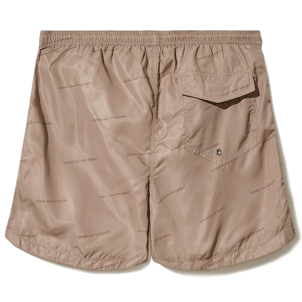 Beige Polyester Men's Swimwear