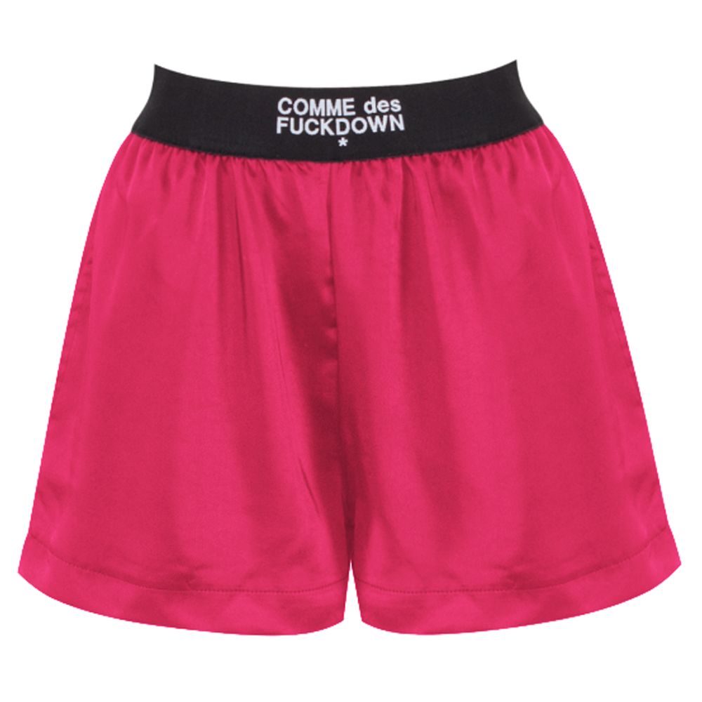 Fuchsia Polyester Short