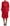 Red Button Down Belted Midi Satin Silk Dress