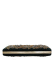 Black Velvet Gold Frame Clutch Evening Party Purse Bag
