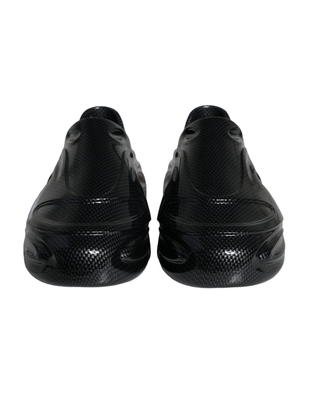 Black Foiled Rubber Toy Low Top Men Sneakers Shoes