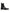 Black Leather Combat Mid Calf Boots Shoes
