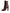 Brown Leather Heels Mid Calf Boots Shoes