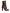 Brown Leather Heels Mid Calf Boots Shoes