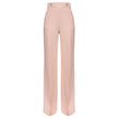 Pink Polyester Women Pant with Gold Button Detail