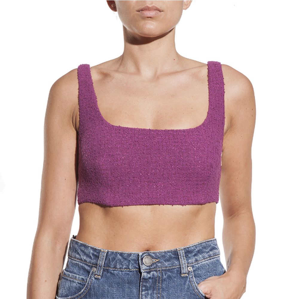 Purple Cotton Tops & T-Shirt