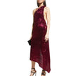 Red Polyester Women Dress