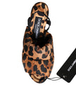 Brown Leopard Keira Slingback Sandals Shoes