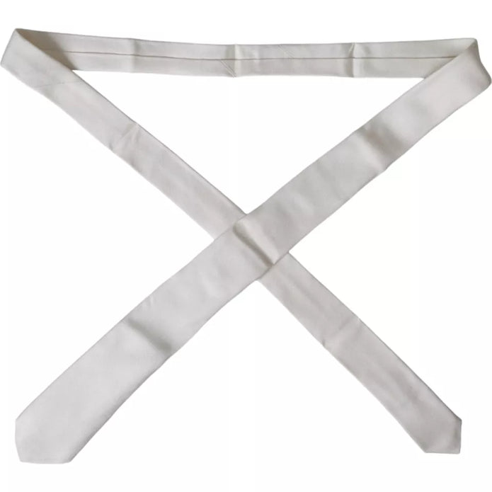 White Silk Classic Adjustable Men Tie