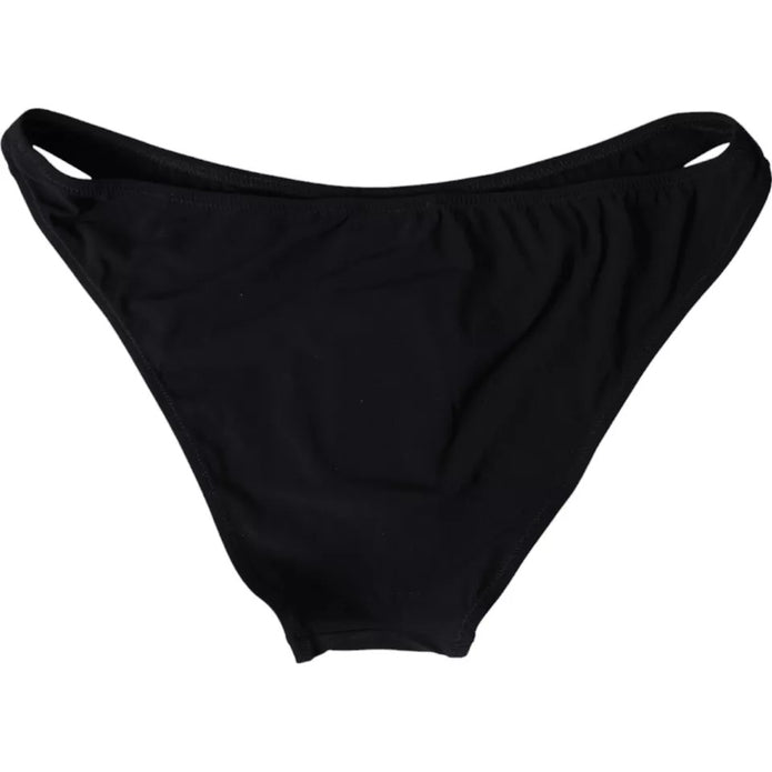 Black Nylon Swimwear Beachwear Bottom Bikini