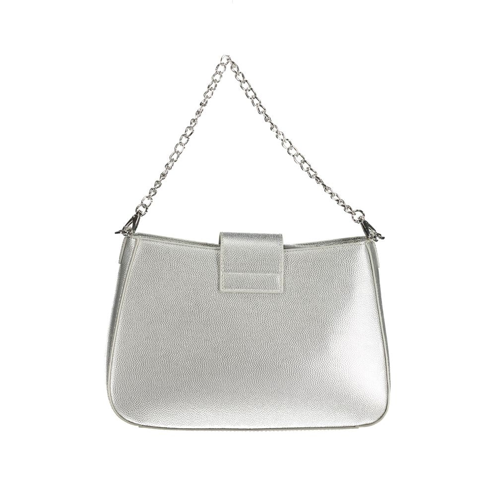 Silver Polyethylene Handbag