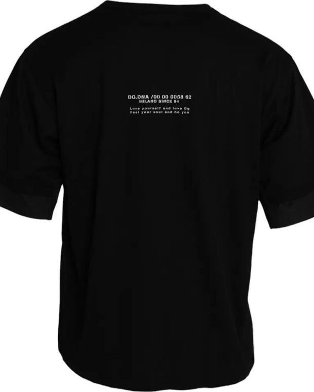 Black Cotton Pocket Short Sleeves Men T-shirt