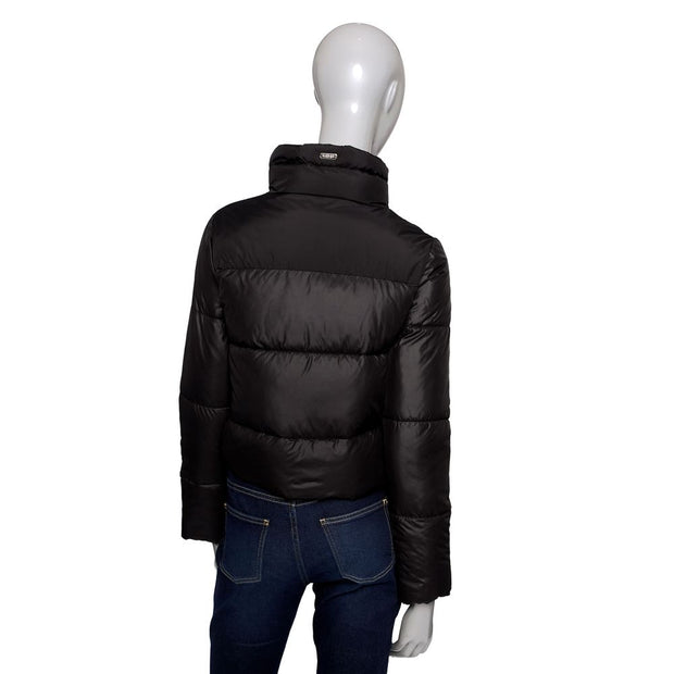 Black Polyester Women Jacket