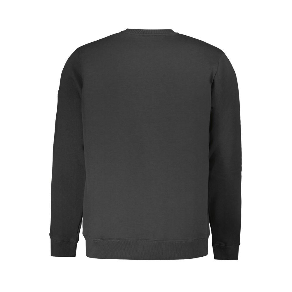 Black Cotton Men Sweater