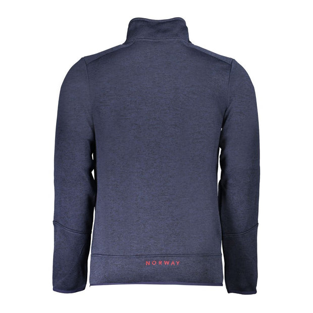 Blue Polyester Men Sweater