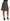 Pink Green Jacquard Pencil Skirt