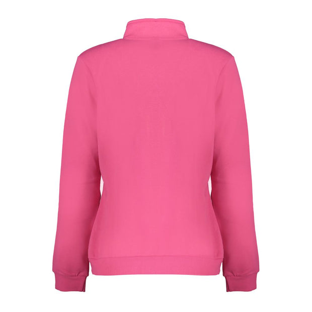 Pink Polyester Women Sweater