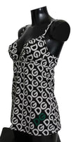 Black DG Mania Print Sleeveless Swimwear