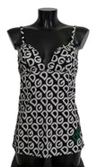 Black DG Mania Print Sleeveless Swimwear