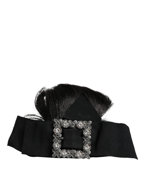 Black Hair Parrucchiera Crystal Headband Diadem