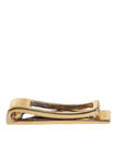 Gold Tone Brass Logo Branded Men Tie Clip Bar