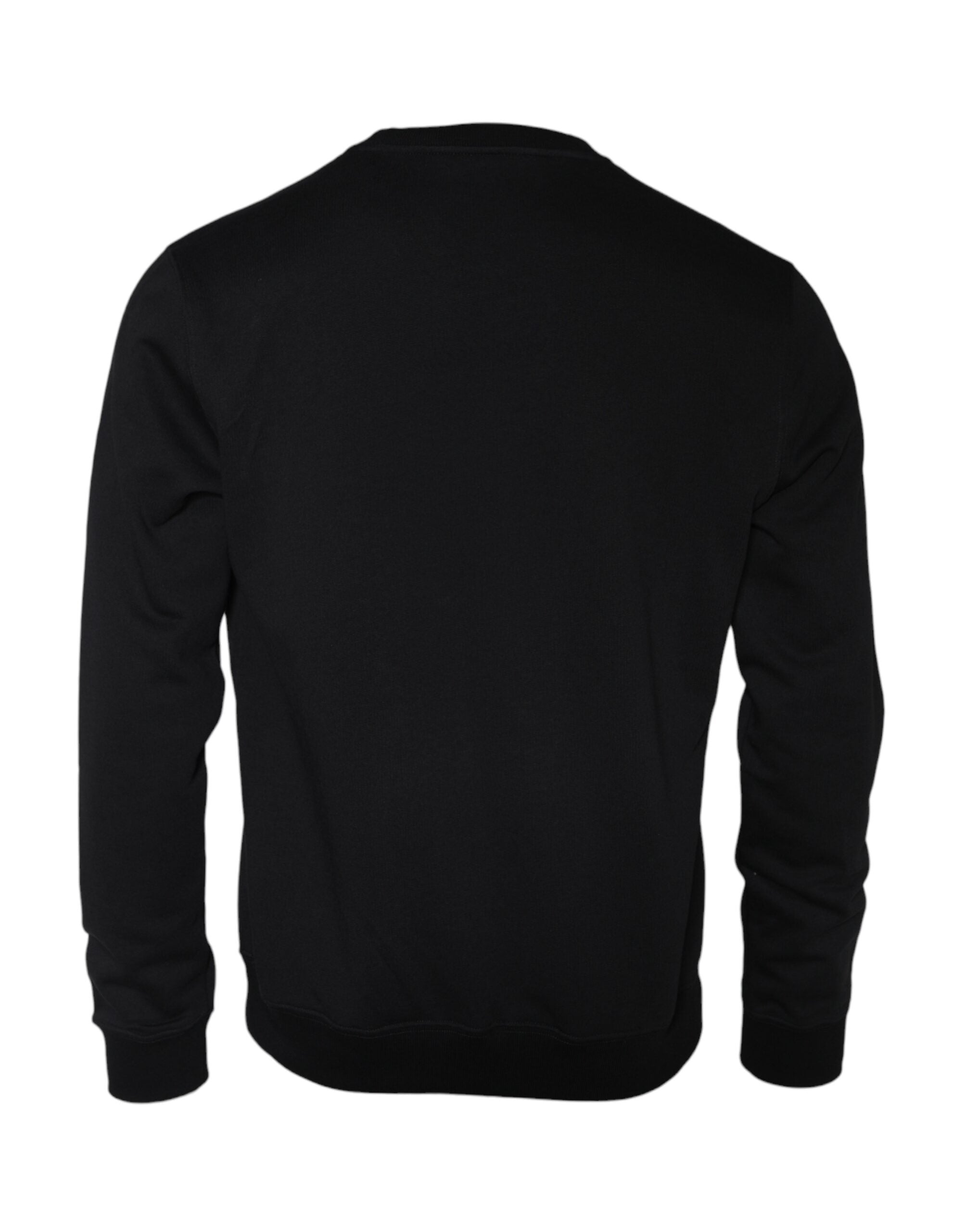 Black Medusa Fleece Cotton Crew Neck Sweatshirt Sweater