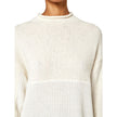 White Recycled Wool Women Sweater