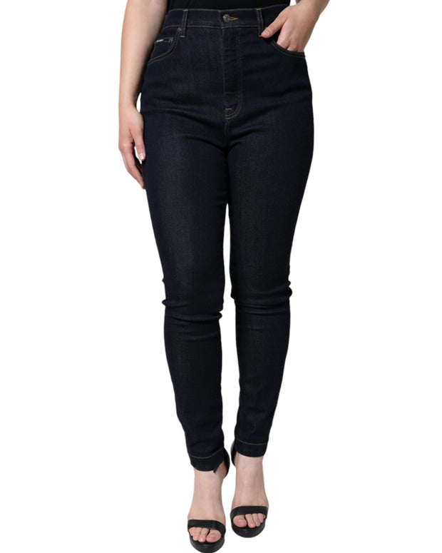 Black GRACE High Waist Skinny Denim Jeans