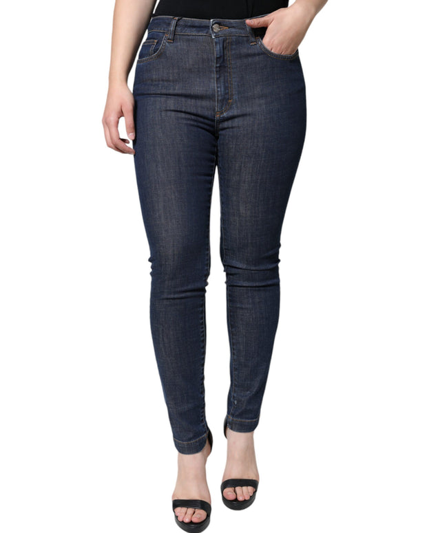 Dark Blue QUEEN Cotton Skinny Denim Jeans