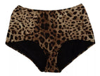 Brown Leopard Print Swimsuit Swimwear Bikini Bottom